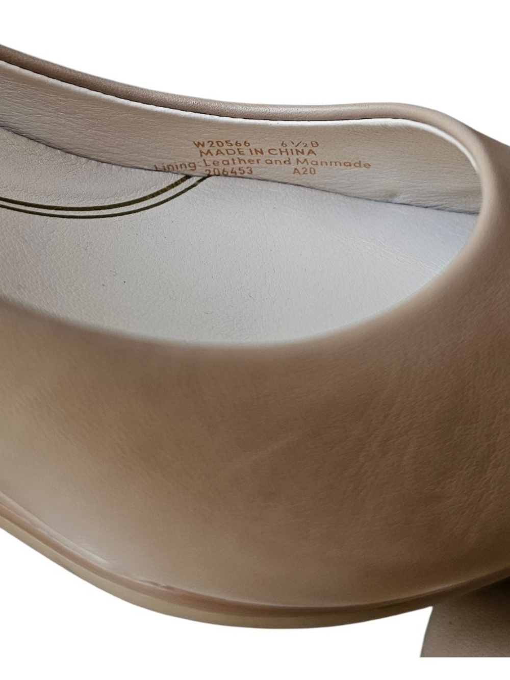 Cole Haan Grand Ambition Nude Leather Wedge Pumps Size 6.5B Comfort Shoes - Picture 6 of 8